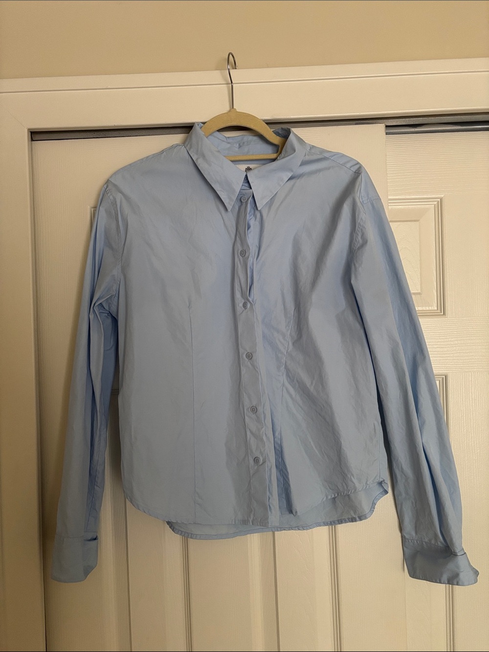Light Blue women’s classic Button-Down Shirt